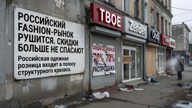 Российский fashion-рынок рушится. Скидки больше не спасают